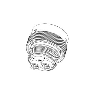 AHDM06-18-06PN-C030, Стандартный цилиндрический соединитель 2 Position Plug, Pin Size 18, Wide Thread