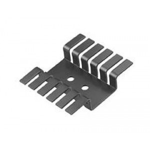 507222B00000G, Радиаторы Hat Section Style Stamped Heatsink for Dual TO-220, Horizontal Mounting, 9.6 n Thermal Resistance, Black Anodized