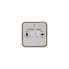 Выключатель 1-кл. ОП Blanca 10А IP20 (сх. 1) 250В с изолир. пластиной ясень SE BLNVA101015