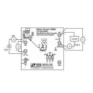 DC1499A, Средства разработки интегральных схем (ИС) управления питанием LTC3631EDD Demo Board - High Efficiency,