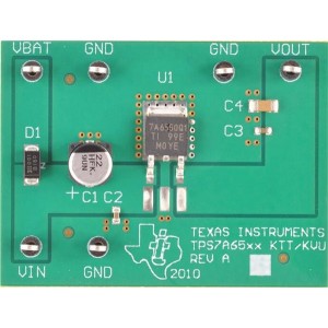 TPS7A6550EVM, Средства разработки интегральных схем (ИС) управления питанием TPS7A6550EVM