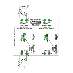 DC670A, Средства разработки интегральных схем (ИС) управления питанием LT3462ES6/LT3462AES6 Demo Board