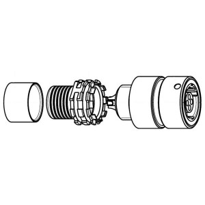 K10YAR-P04WFG0-0000, Цилиндрические защелкивающиеся разъемы CONN RCPT FMALE 4P GOLD SLDR CUP