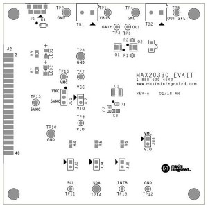 MAX20330EVKIT#, Средства разработки интегральных схем (ИС) управления питанием Ev Kit for MAX20330