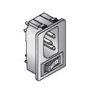 161-R301B12-E, Модули подачи электропитания переменного тока AC INLET PLUS SWITCH