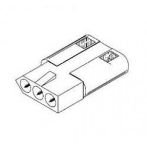 03-09-1030, Штыревые и гнездовые соединители 093 Housing Recept +Lock 3Ckt