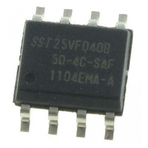 SST25VF040B-50-4C-SAF, Флеш-память NOR FLASH MEMORY 4M (512Kx8) 50MHz