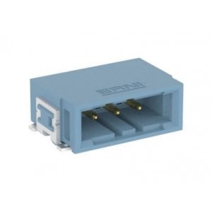 284053, Проводные клеммы и зажимы 3P 2.54MM MALE R/A SMT DAUG CARD BLUE