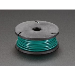 2979, Принадлежности Adafruit  Stranded-Core Wire Spool - 25ft - 22AWG - Green