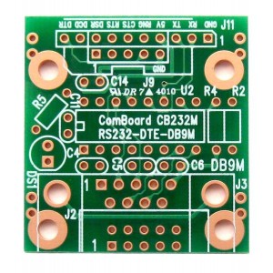 PCB-CB-232M, Печатные и макетные платы RS232 DTE/DB9M CmBrd PCB Only, All T/H