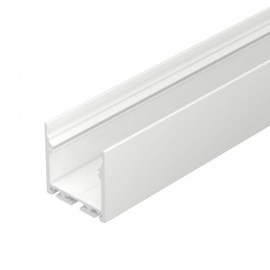 Профиль с экраном SL-LINE-3535-2500 WHITE+OPAL 036302, Комплект с экраном. Алюминиевый профиль для светодиодных лент и линеек. Цвет - белый RAL9003 (порошковая окраска). Габаритные размеры (LхWхH): 2500x35x35 мм. Ширина площадки для ленты 31 мм. Заглушки в комплекте (4 заглушки белого цвета, 16 шурупов).