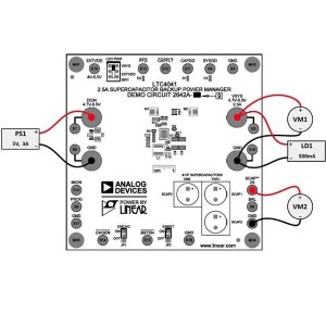 DC2642A-B, Средства разработки интегральных схем (ИС) управления питанием LTC4041 Eval Board