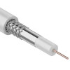 Кабель коаксиальный 3С-2V, 75Ом, CCS/Al/Al, 48%, 100м, INDOOR, белый