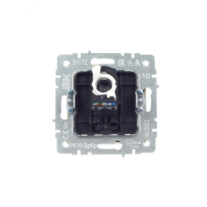 Розетка компьютерная СП RJ45 кат.5E BRITE РК10-БрКр беж. BR-K10-1-K10