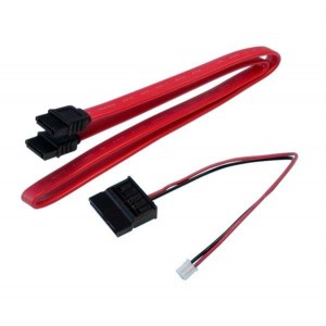 RE-UPSATAPACK01, Компьютерные кабели SATA Power Cable.15P and SATA Data Cable, 7P female to female 500mm ( UP Squared)