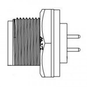 BD-02PMMP-SC7001, Стандартный цилиндрический соединитель STANDARD PANEL SCREW 2PIN M CONN M PIN