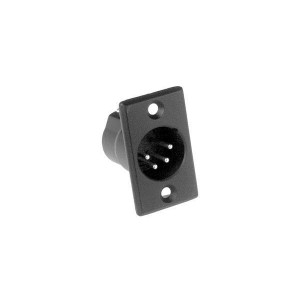 AC4MPNZB, Разъемы XLR 4P Male Black Finish Narrow Flange