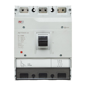 Автоматический выключатель AV POWER-4/3 630А 100kA TR AVERES mccb-43-630H-TR-av