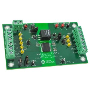 MAX149X1EVKIT#, Средства разработки интерфейсов EVKIT for 2.75KV/5KV Isolated 20Mbps Half-Duplex RS-485 Transceiver with +/-30KV ESD