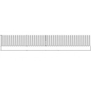 122263, Радиаторы Extrusion Cut to Length, 12 Inch, High Aspect Ratio, Heat Sink 16681, 12x8.4x1.4 Inch