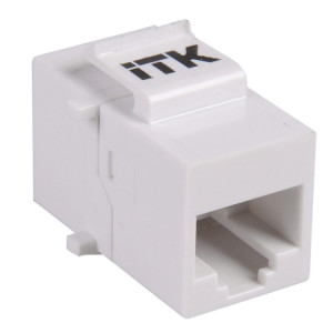 Проходной адаптер кат.5E UTP, RJ45-RJ45, тип Keystone Jack CS7-1C5EU