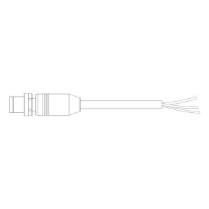 2273046-1, Кабели для датчиков / Кабели для приводов 4pos PUR 5.0m M12 strt sckt pig shld A