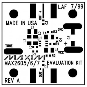 MAX2605EVKIT, Инструменты для разработки часов и таймеров MAX2605 Eval Kit