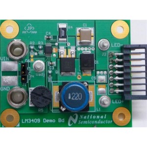 LM3409EVAL/NOPB, Средства разработки схем светодиодного освещения  LM3409 EVAL BOARD