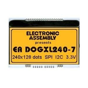 EA DOGXL240W-7, Светодиодная подсветка 240x128 UC1611s black&white positive