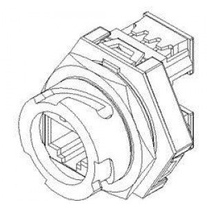 84702-0008, Модульные соединители / соединители Ethernet RECEPTACLE PANEL MT FULLY POTTED