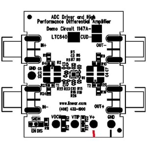 DC1147A-C, Средства разработки интегральных схем (ИС) преобразования данных LTC6404-4 demo circuit