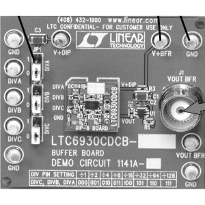DC1141A-D, Средства разработки интегральных схем (ИС) управления питанием LTC6930CDCB-8.00 DEMO BOARD