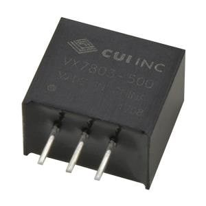 VX7803-500, Преобразователи постоянного тока в постоянный без изоляции 4.75-36Vin 3.3V 0.5A 1.65W SIP non-Iso