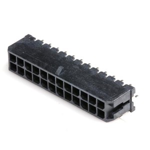 43045-2410, Проводные клеммы и зажимы Microfit 3.0 RA SMT Nail DR 15Au 24 Ckt