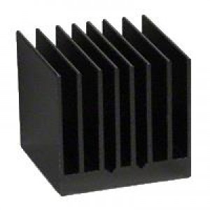 ATS-54400D-C1-R0, Радиаторы BGA Heatsink, High Performance Extrusion, Square Fins, Double-Sided Thermal Tape, Black-Anodized, 40x40x9.5mm