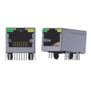 ARJM11D7-809-AB-EW2, Модульные соединители / соединители Ethernet RJ45 JACK W/MAG 1X1 1000BASE-T