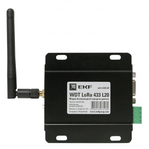 Модем беспроводной передачи данных WDT LoRa 433 L20 PROxima wdt-L433-20