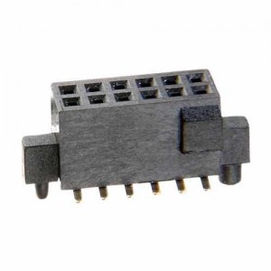 M50-4300645, Проводные клеммы и зажимы 06+06 DIL SMT GOLD VERTICAL SOCKET