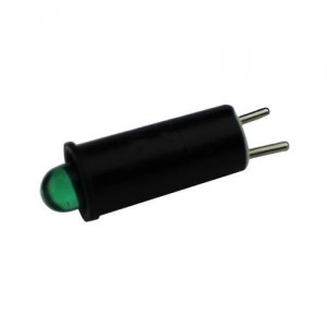 905-NWG120-O, Светодиодные панельные индикаторы 0.29in 120VAC NO LENS GREEN