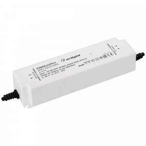 ARPJ-KE421400A, Источник тока с гальванической развязкой для светильников и мощных светодиодов. Входное напряжение 220-240 VAC. Выходные параметры: 27-42 В, 1400 mА, 60 Вт. Встроенный PFC >0.95. Герметичный пластиковый корпус IP 65. Рабочая температура -30…+50C?. Габарит