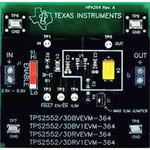TPS2553DRV1EVM-364, Средства разработки интегральных схем (ИС) управления питанием TPS2553DRV1EVM-364 Eval Mod