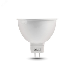 Лампа светодиодная LED 5.5 Вт 470 лм 6500К AC180-240В GU5.3 софит MR16 холодная  Elementary Gauss 13536