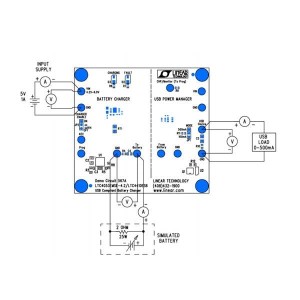 DC567A, Средства разработки интегральных схем (ИС) управления питанием LTC4053EMSE-4.2 LTC4410ES6 - USB Complia