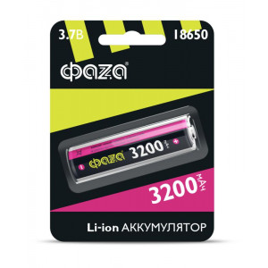 Аккумулятор 18650 3.7В Li-Ion 3200мА.ч без платы защиты BL-1 5037793