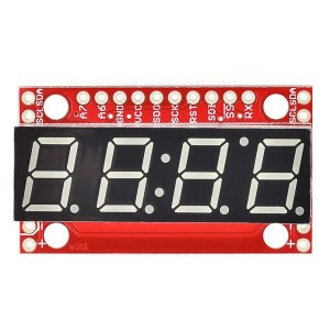 COM-11629, Средства разработки визуального вывода 7-Segment Serial Display White