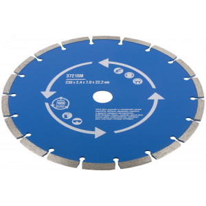 Диск отрезной алмазный сегментный (сухая и влажная резка) 230х2.4х7.0х22.2 мм 37215М
