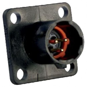 UTS08E3P, Стандартный цилиндрический соединитель 3P Pin Receptacle Square Flange Sz 8E