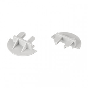 MIC-FS глухая, Заглушка полукруглая пластиковая для профиля MIC-FS глухая. В комплекте две заглушки, цена за комплект.