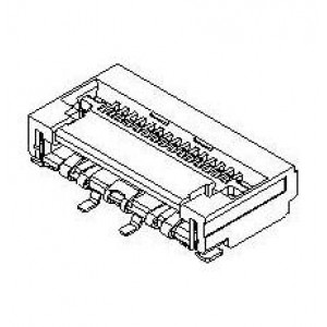 502244-1530, Соединители FFC и FPC 0.5 FFC For LVDS Ass ssy 15Ckt EmbsTp pkg