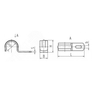 Скоба металлическая СМО 19-20 49120